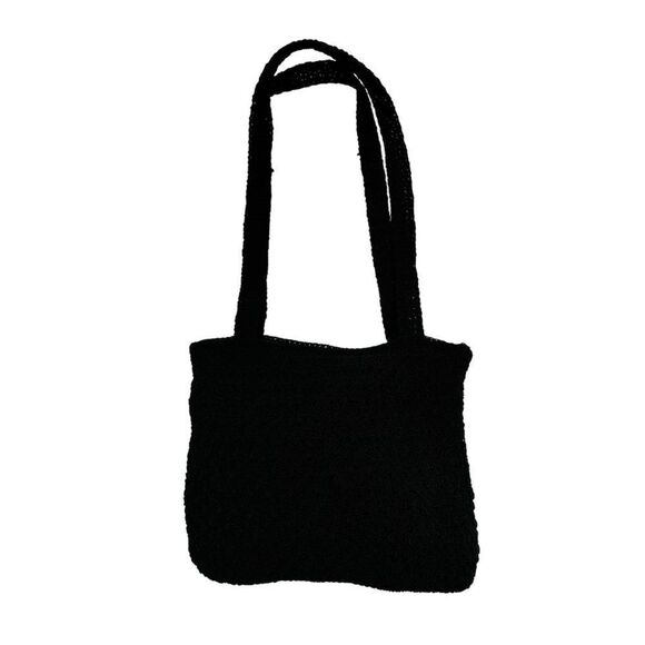 Black Tie Knot Boho Casual Purse Shoulder Bag - Picture 1 of 9